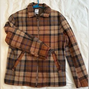 Plaid Unisex Zara Jacket. Warm and Cozy!